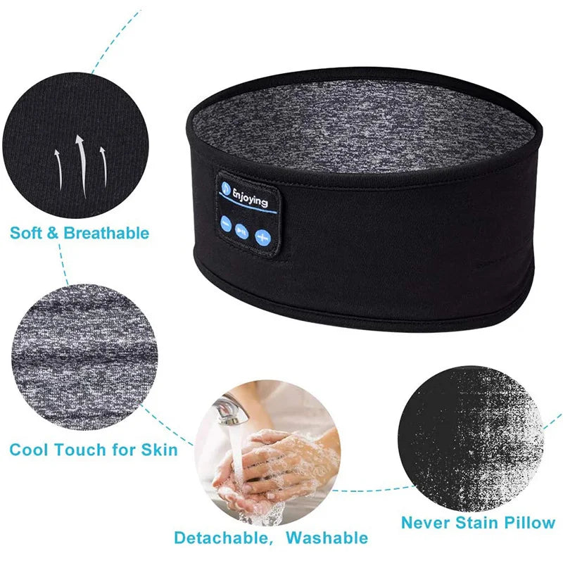 Black cooling pillow with features highlighted on a white background