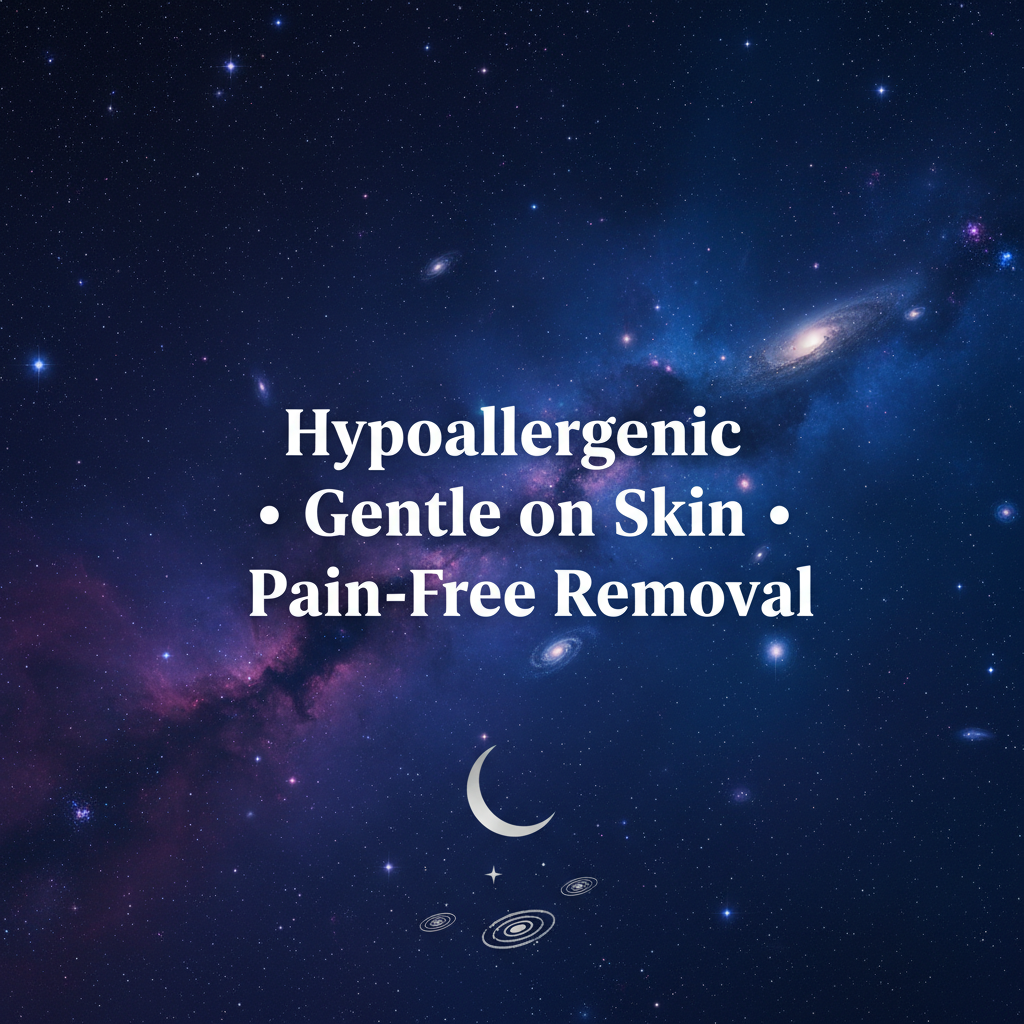 Hypoallergenic and Gentle - White Text